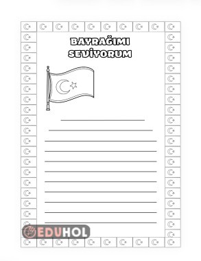 Bayrağımı Seviyorum Kompozisyon Etkinliği