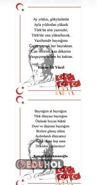 ''İstiklal Bayrakla, İstikbal Maarifle'' Konulu Şiir Örnekleri