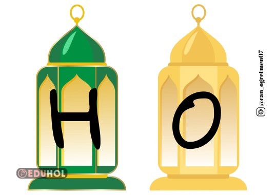 HOŞ GELDİN RAMAZAN AYI PANO YAZISI- FENER VE YILDIZLAR