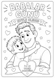 BABALAR GÜNÜ BOYAMA ÇALIŞMASI