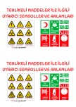 TEHLİKELİ MADDELER İLE İLGİLİ UYARICI SEMBOLLER VE ANLAMLARI