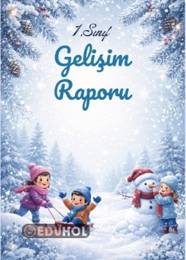 1.SINIF GELİŞİM RAPORU KARNE KILIFI