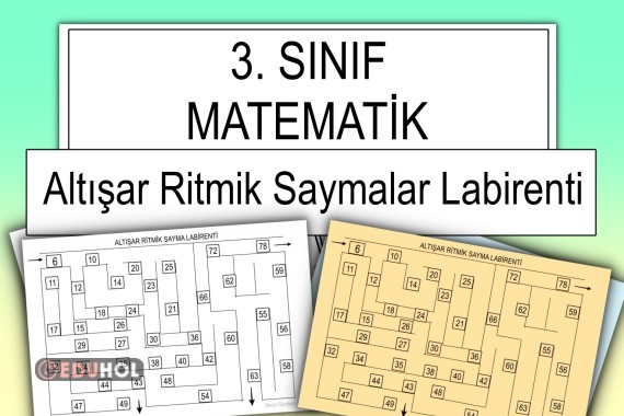 3. Sınıf - Matematik - Altışar Ritmik Saymalar Labirenti