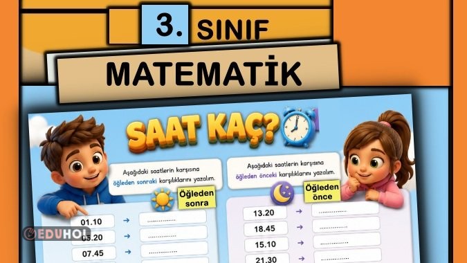 3. Sınıf - Matematik - Saat Kaç?