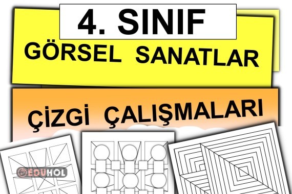 4. Sınıf - Görsel Sanatlar Çizgi Çalışmaları