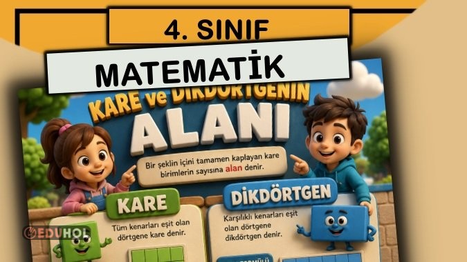 4. Sınıf - Matematik - Kare ve Dikdörtgenin Alanı