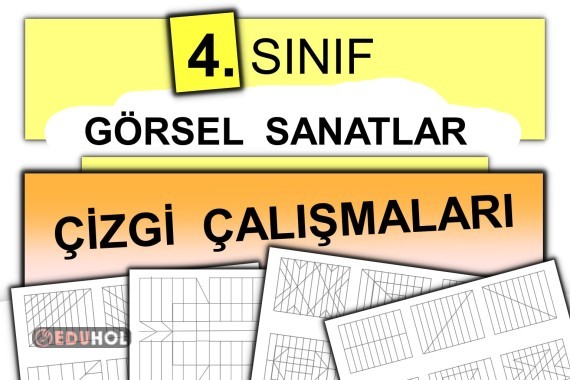4. Sınıf Görsel Sanatlar Çizgi Çalışmaları