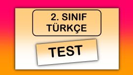 2. Sınıf - Türkçe Online Test
