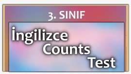 3. Sınıf - İngilizce - Counts - Test