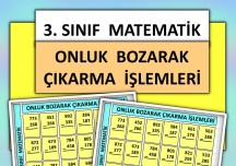 3. Sınıf - Matematik - Onluk Bozarak Çıkarma İşlemleri