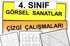 4. Sınıf - Görsel Sanatlar Çizgi Çalışmaları