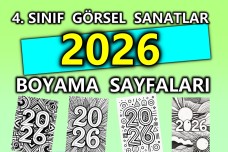 4. Sınıf Görsel Sanatlar 2026 Boyama Sayfaları