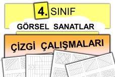 4. Sınıf Görsel Sanatlar Çizgi Çalışmaları