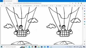 çocuklu uçan balon