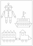 Geometrik Şekiller Farkındalığı İçin Boyama Kağıdı