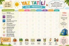 Yaz Tatili Çalışma Kağıdı ve Programı
