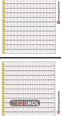 Büyük ve Küçük L Sesi Noktalı Defter Yapıştırmaları