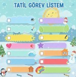 tatil görev listesi tüm sınıflara uygun olarak düzenledim