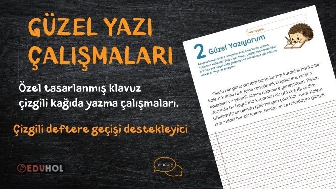 2. Sınıf Güzel Yazı ve Çizgili Deftere Geçiş Çalışmaları