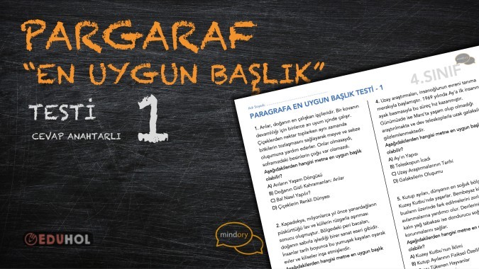 Paragrafa En Uygun Başlık Testi 1