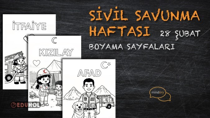 Sivil Savunma Haftası (28 Şubat) Boyama Sayfaları