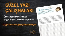 2. Sınıf Güzel Yazı ve Çizgili Deftere Geçiş Çalışmaları