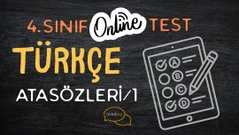 Atasözleri Testi 1
