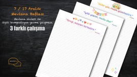 Mevlana Haftası Komposizyon Çalışması