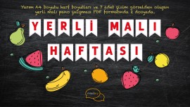Yerli Malı Haftası Pano Çalışması