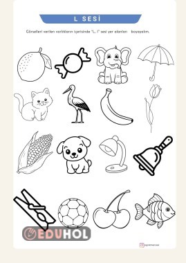 L Sesi Bulma ve Boyama