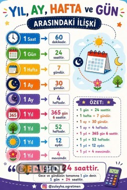 2.sinif matematik yil gun ay hafta iliskisi