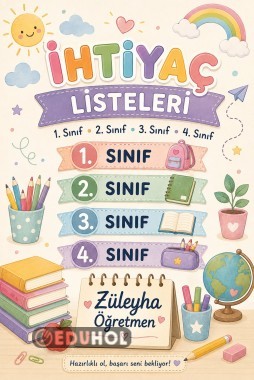 İlkokul ihtiyaç listesi