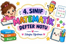 4.sinif matematik defter notu