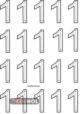 1 rakamı çalışması