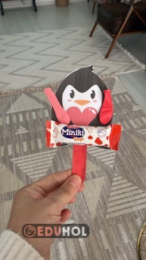 Karne hediye kalıp penguen