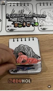 Kış uykusuna yatan hayvanlar bilgi ajandası