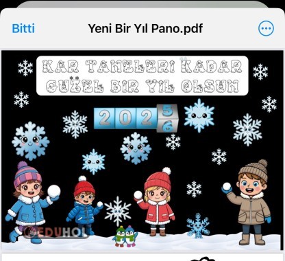 Yeni Yıl Kış Panosu