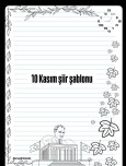 10 Kasım şiir şablonu