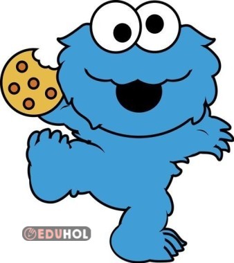 k harfi kurabiye canavarı şablonu