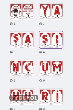 Cumhuriyet Bayramı pano yazısı