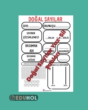 Dogal sayılar yaz sil sablonu