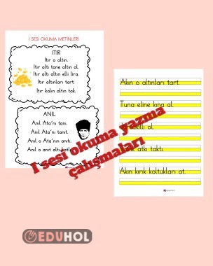 I sesi okuma yazma calısmalari