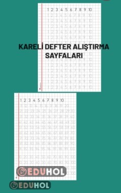 Kareli defter alıştırma çalışmaları