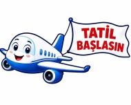 Tatil panosu uçak görseli