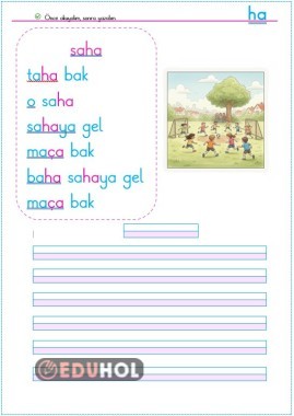 Ha METİN OKUMAYAZMA  ÇALIŞMASI