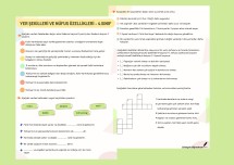 Yer şekilleri ve nüfus özellikleri