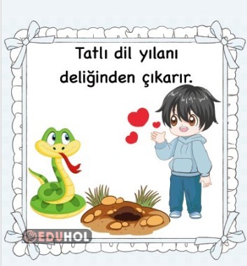 Dilimizin Zenginlikleri projesi tatlı dil projesi etkinliği