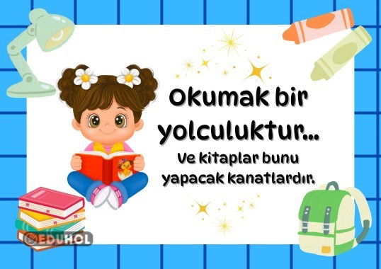 Kitap okumakla ilgili sözler pano