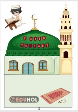 Ramazan etkinliği okul öncesi kes 3d