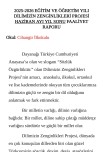 2025-2026 DİLİMİZİN ZENGİNLİKLERİ PROJESİ HAZİRAN AYI YIL SONU FAALİYET RAPORU